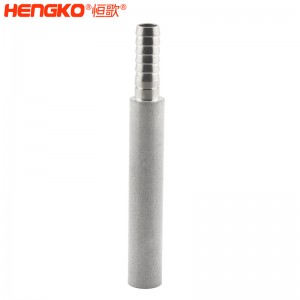 廠家批量生產(chǎn)不銹鋼粉末燒結(jié)曝氣頭擴(kuò)散器 孔隙率高流通速度快，用于臭氧發(fā)生器