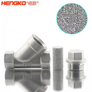 恒歌定制316L粉末燒結(jié)不銹鋼Y型過(guò)濾器耐腐蝕易清洗，用于化工行業(yè)