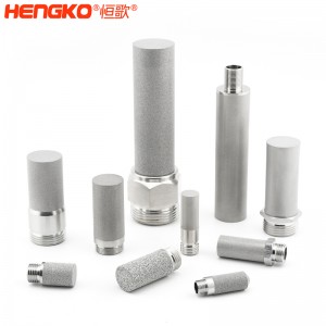 廠家來(lái)圖定制粉末燒結(jié)316L不銹鋼過(guò)濾器濾芯防塵耐腐蝕，用于化工制藥