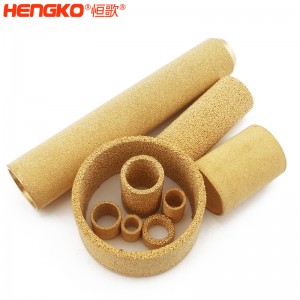 廠家定制生產(chǎn)銅粉末過(guò)濾芯燒結(jié)銅濾芯濾管孔隙均勻，銅燒結(jié)除塵防塵過(guò)濾銅管